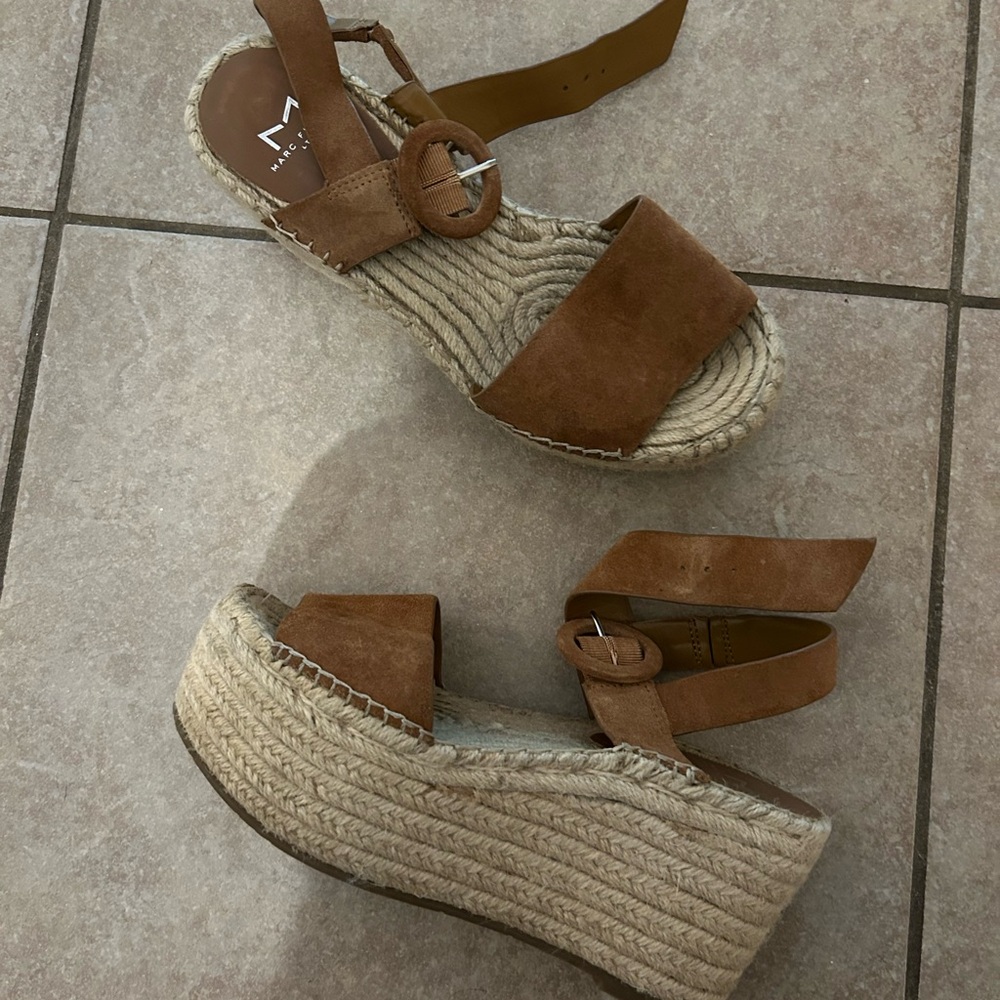 Marc Fisher wedge Rex Platform Espadrilles Sandals